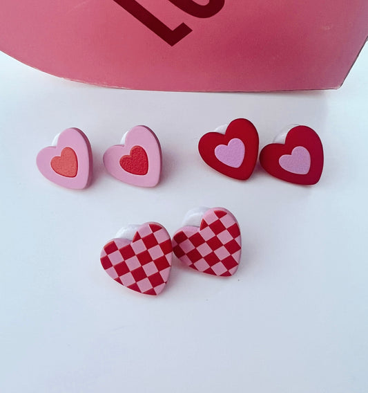 Heart Studs