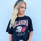 Oklahoma Football- Black Tee