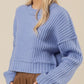 Knit Sweater- SKY BLUE