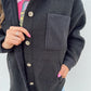 Black Sherpa Shacket