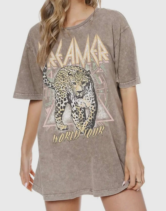 Dreamer Graphic Tee- MOCHA