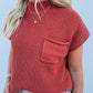 Rust Sweater Top