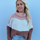 Think Fall Color Block Sweater