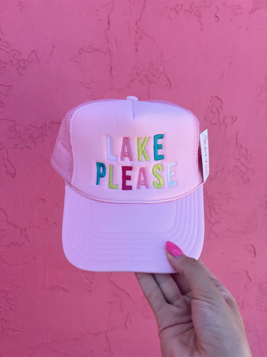 Lake Please Trucker Hat