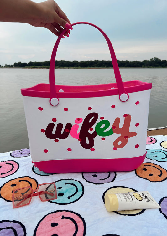 Wifey Rubber Tote